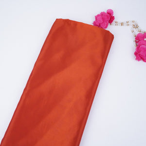 Dark Rust Orange Solid H.O Silk Fabric MFH-10 - TradeUNO