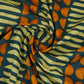 Blue Abstract Print Cotton Fabric OG-30421