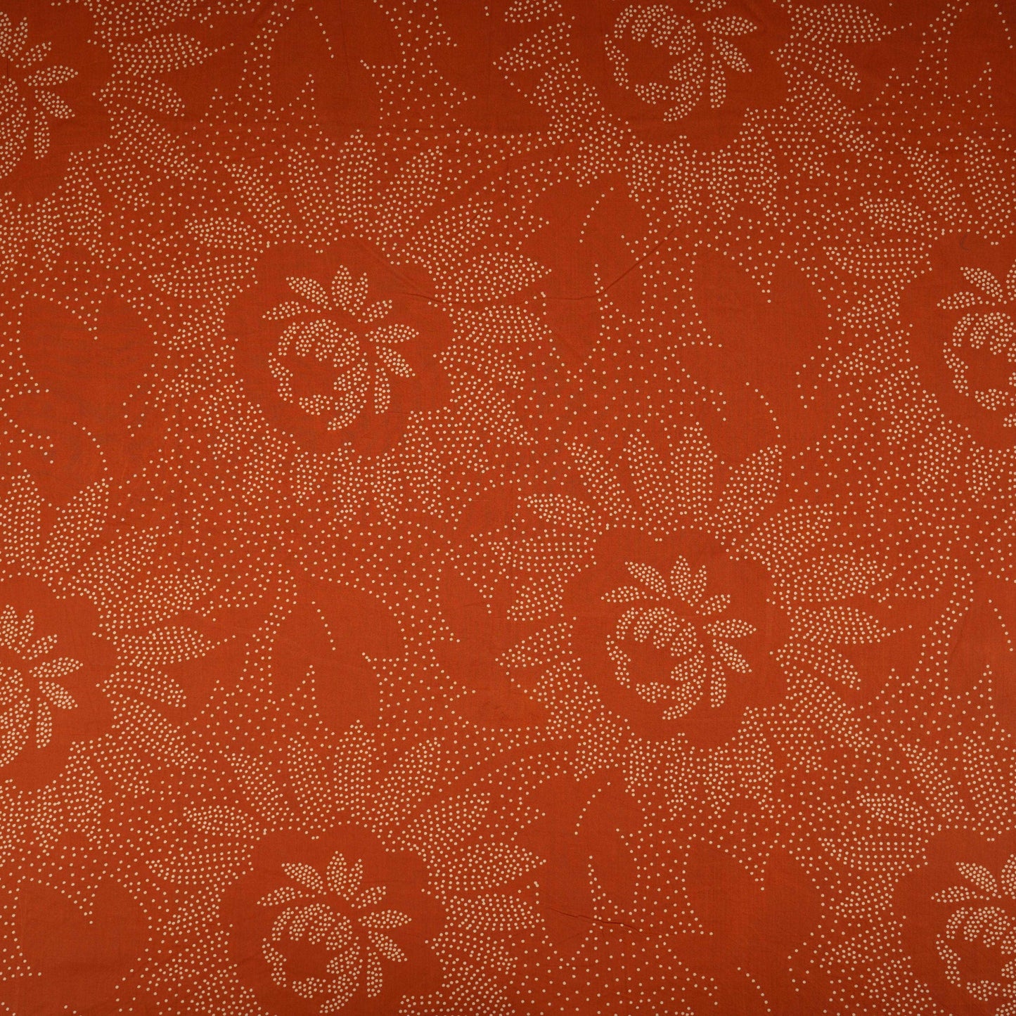 Brown Bandhani Print Cotton Fabric OG-30410