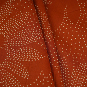 Brown Bandhani Print Cotton Fabric OG-30410 - TradeUNO