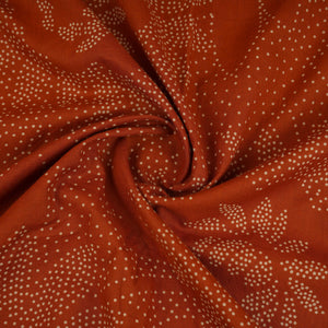 Brown Bandhani Print Cotton Fabric OG-30410 - TradeUNO