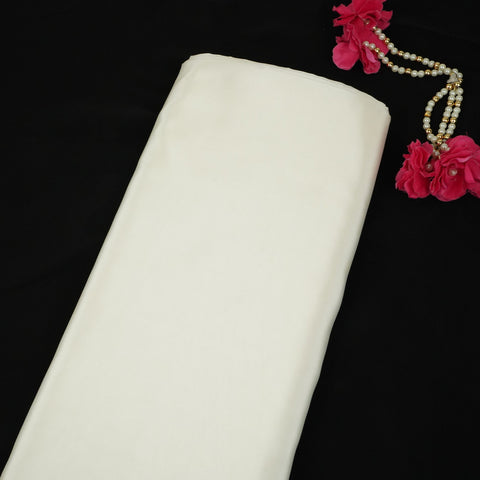 Off White Solid H.O Silk Fabric MFH-06