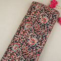 Black Kalamkari Print Cotton Fabric OG-30305