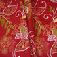 Red Floral Print Cotton Fabric OG-30411