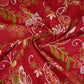 Red Floral Print Cotton Fabric OG-30411