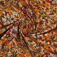 Yellow Kalamkari Print Cotton Fabric OG-30303