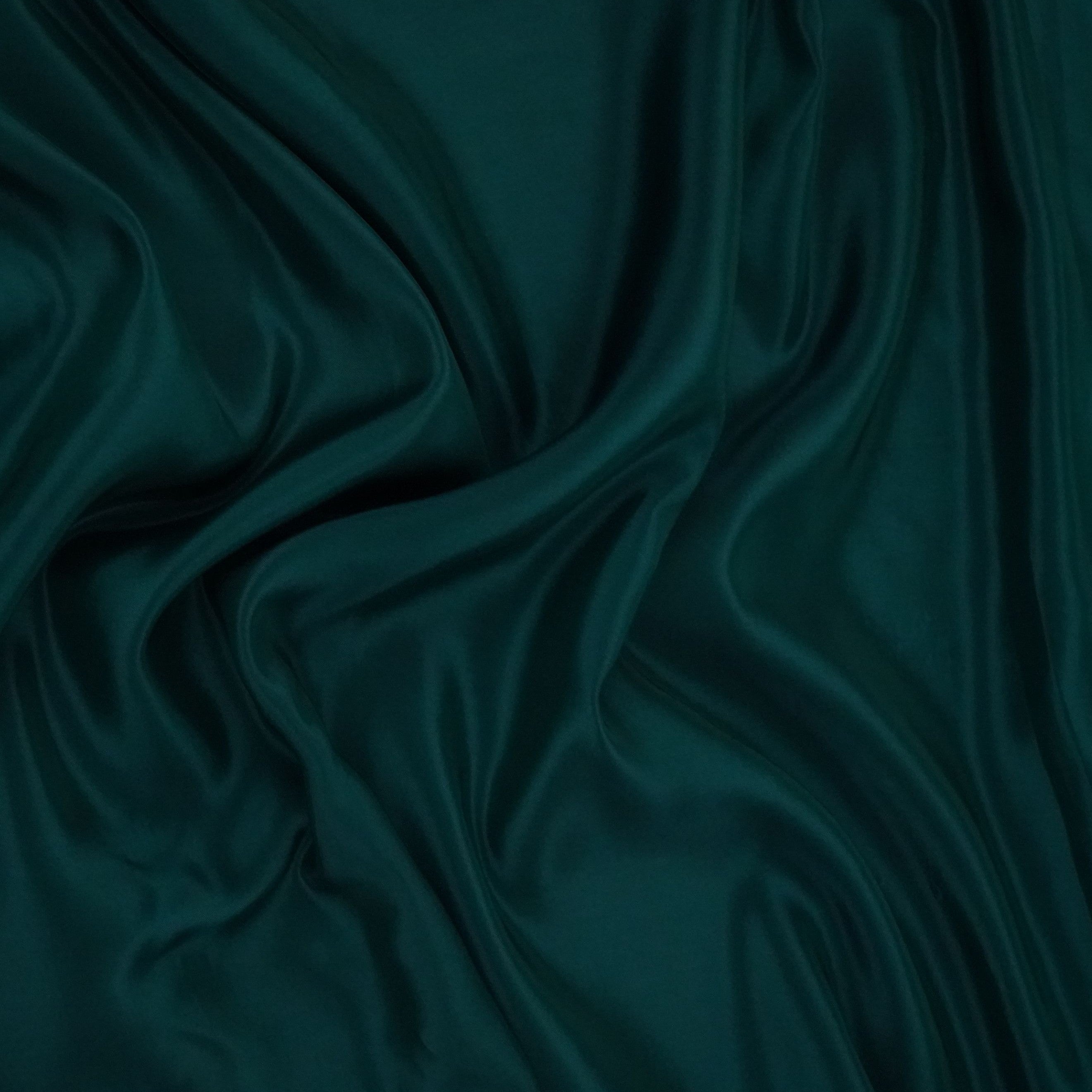 Teal Green Solid H.O Silk Fabric MFH-08 - TradeUNO