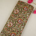 Green Kalamkari Print Cotton Fabric OG-30304