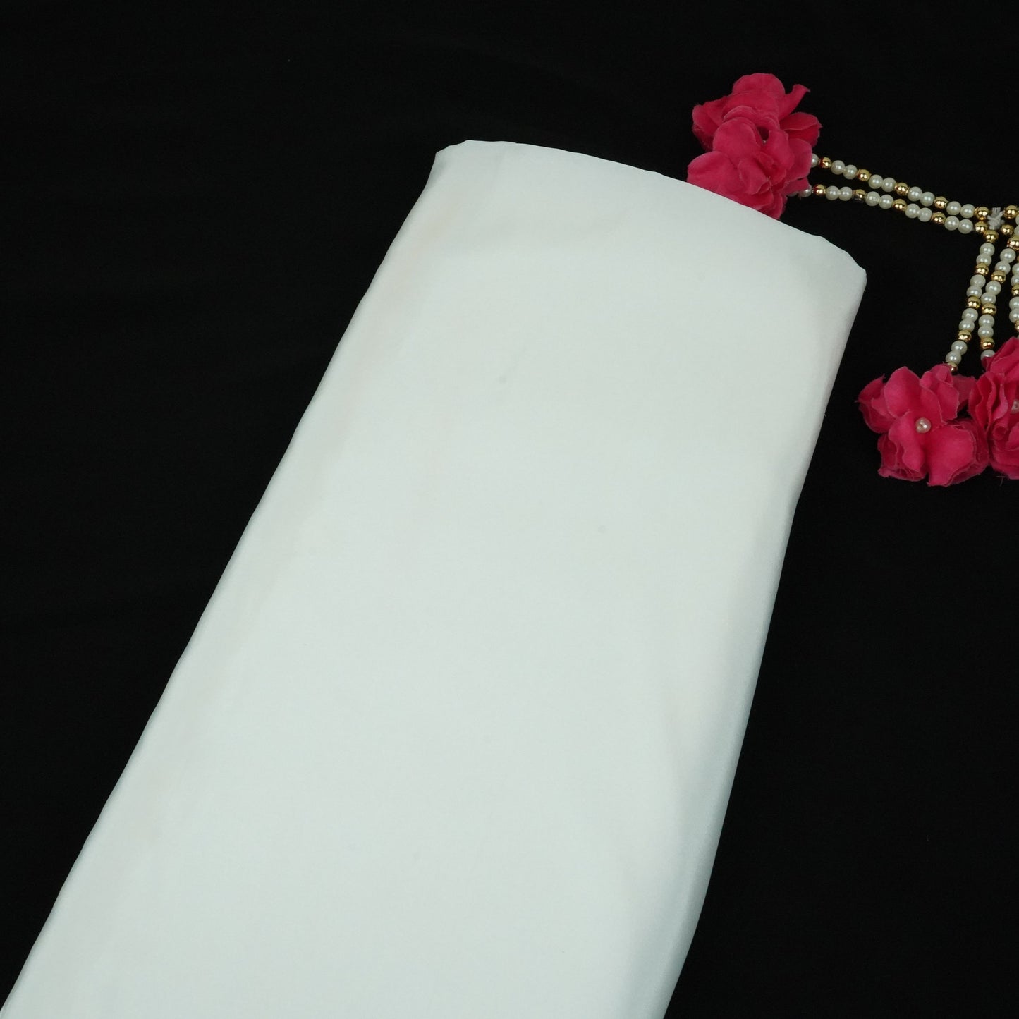White Solid H.O Silk Fabric MFH-02