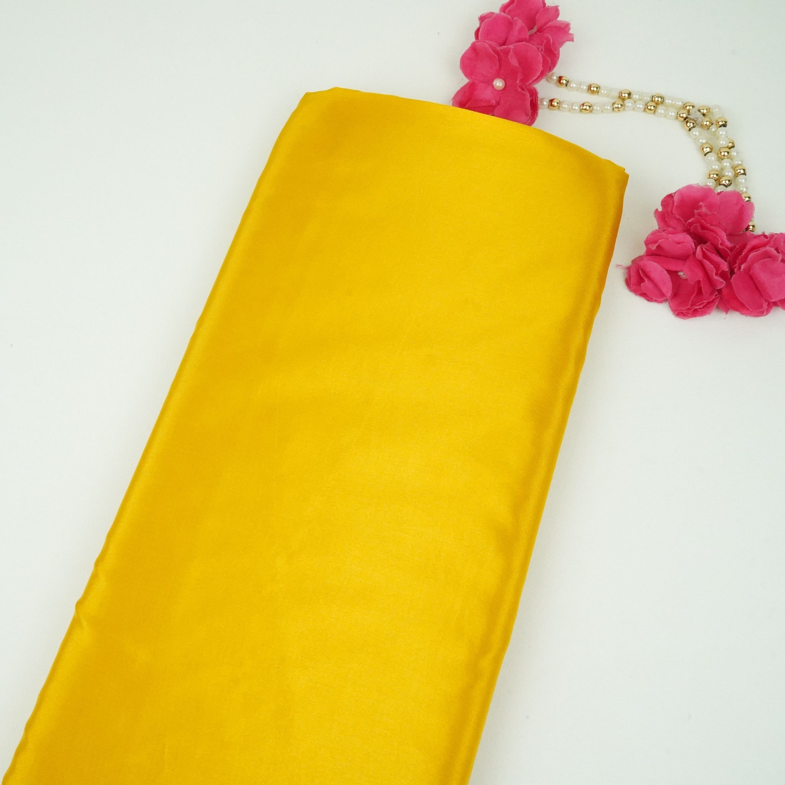 Yellow Solid H.O Silk Fabric MFH-01 - TradeUNO