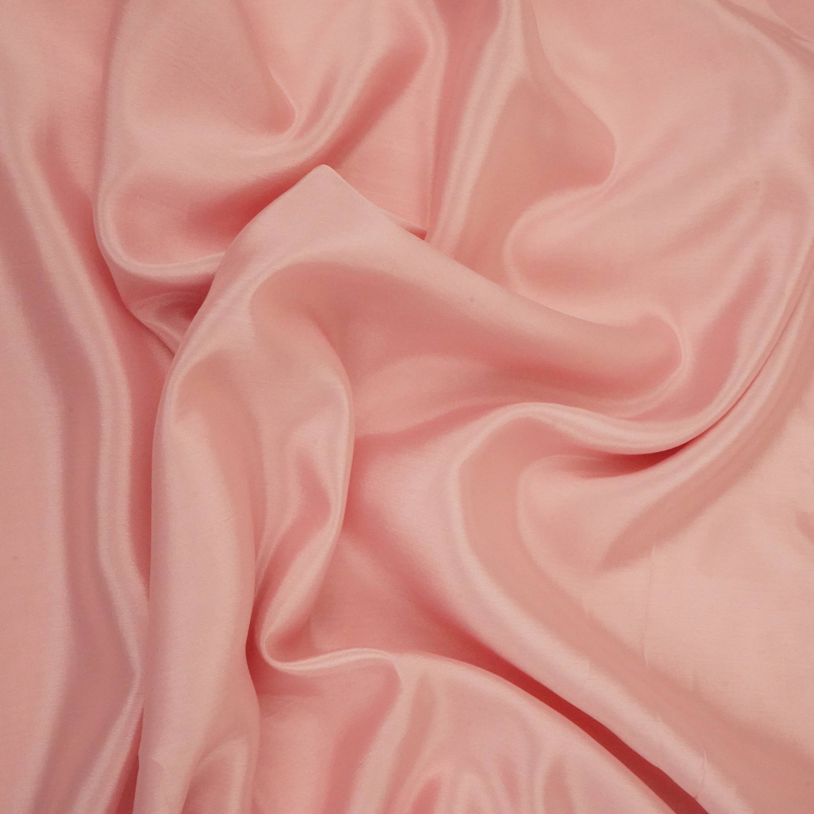 Baby Pink Solid H.O Silk Fabric MFH-16 - TradeUNO