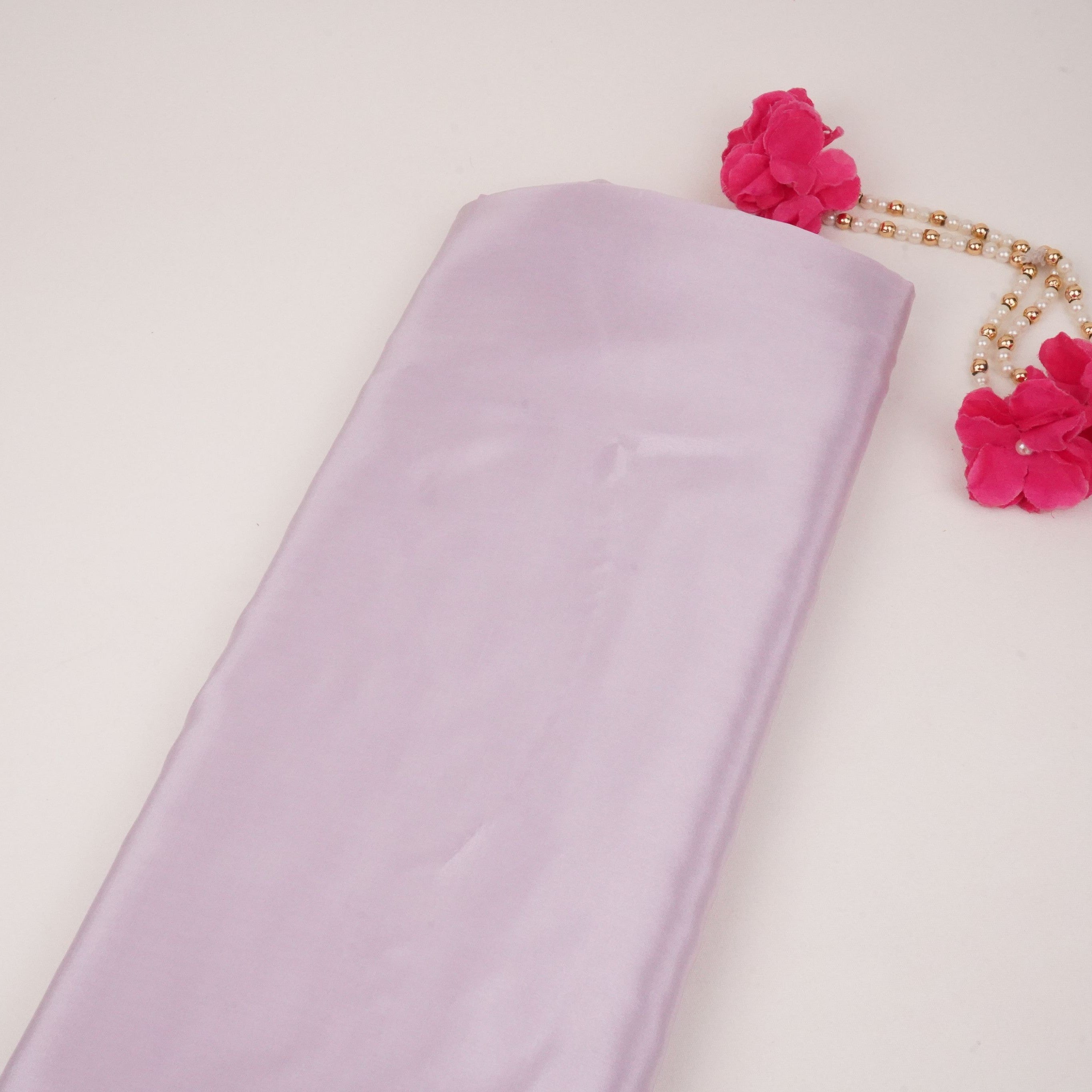 Lavender Solid H.O Silk Fabric MFH-22 - TradeUNO