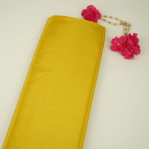 Mustard Yellow Solid H.O Silk Fabric MFH-12