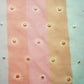 Multicolor Stripes Mirror Embroidery Orangza Fabric