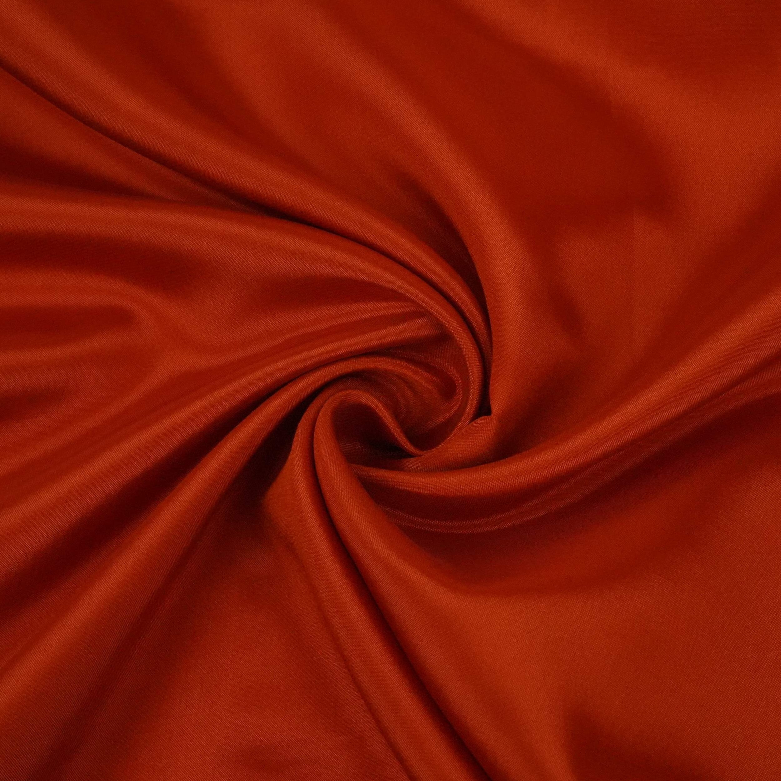 Rust Orange Solid H.O Silk Fabric MFH-09 - TradeUNO