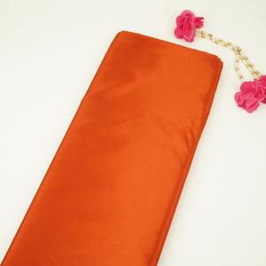 Rust Orange Solid H.O Silk Fabric MFH-09 - TradeUNO