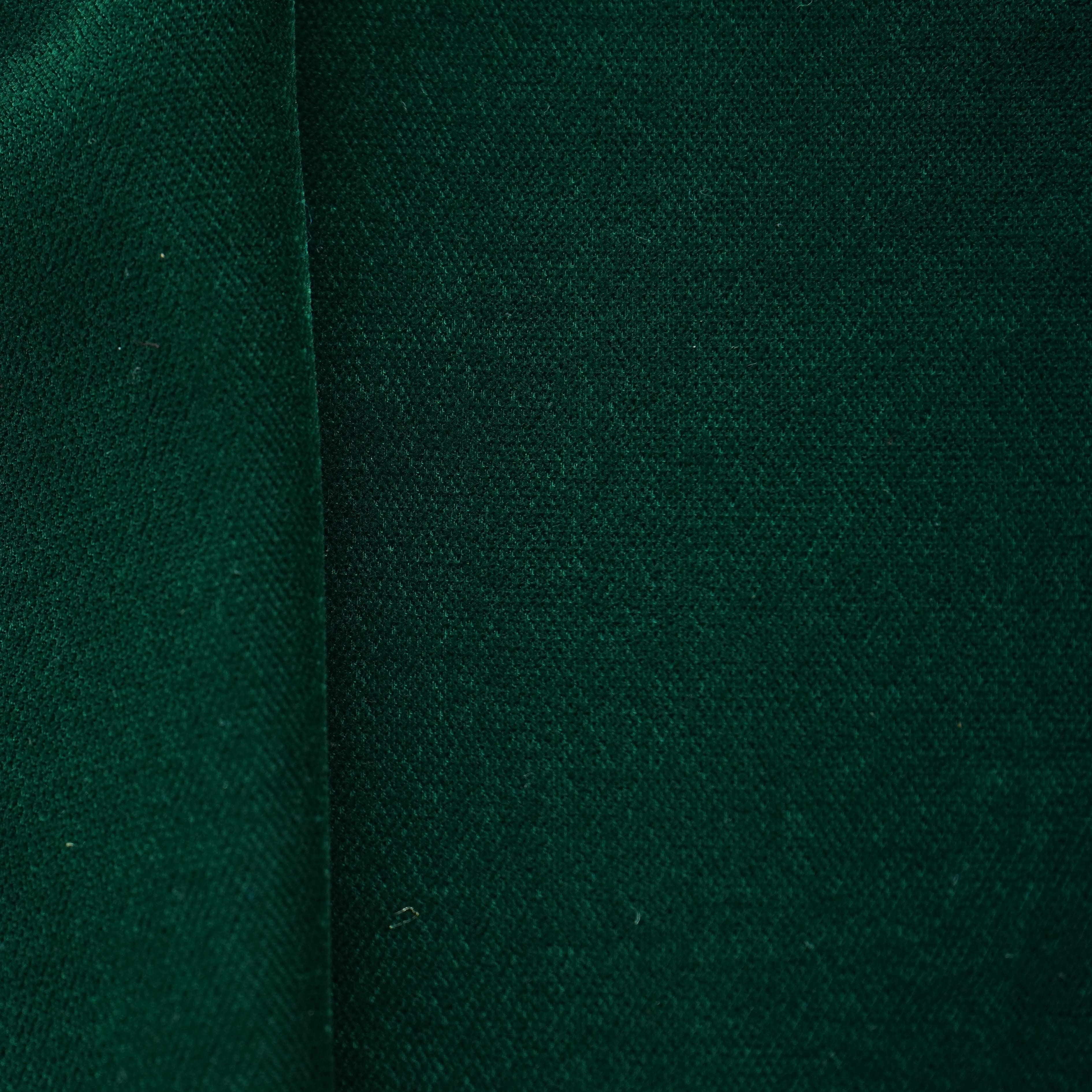 Dark Green Solid Micro Velvet 9000 Fabric