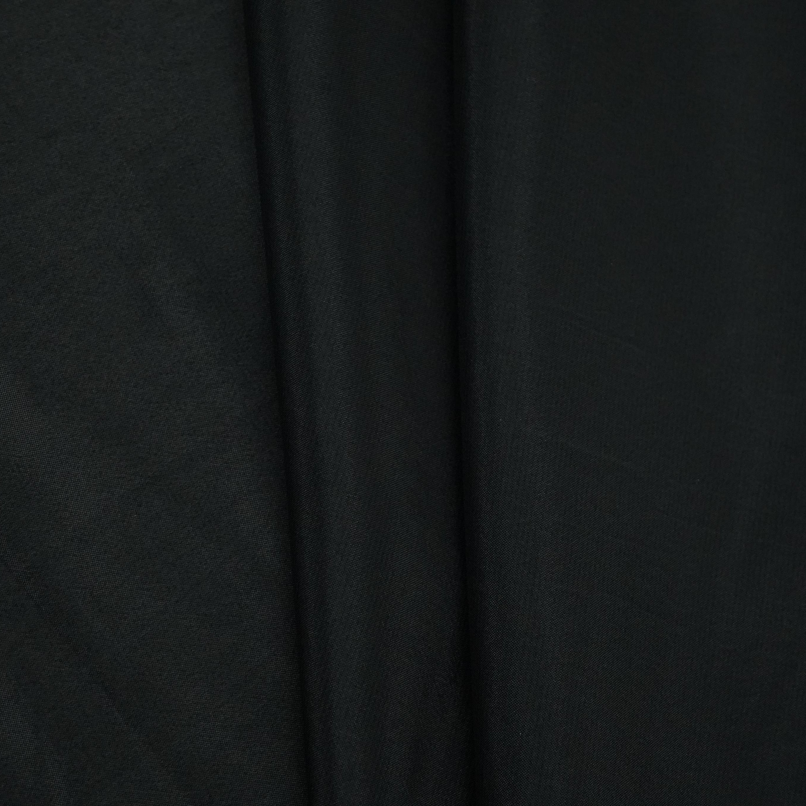 Black Solid H.O Silk Fabric MFH-03 - TradeUNO