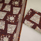 Purple & White Batik Print Cotton Fabric OG-30324