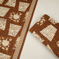 Brown & White Batik Print Cotton Fabric OG-30322