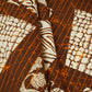 Brown & White Batik Print Cotton Fabric OG-30322