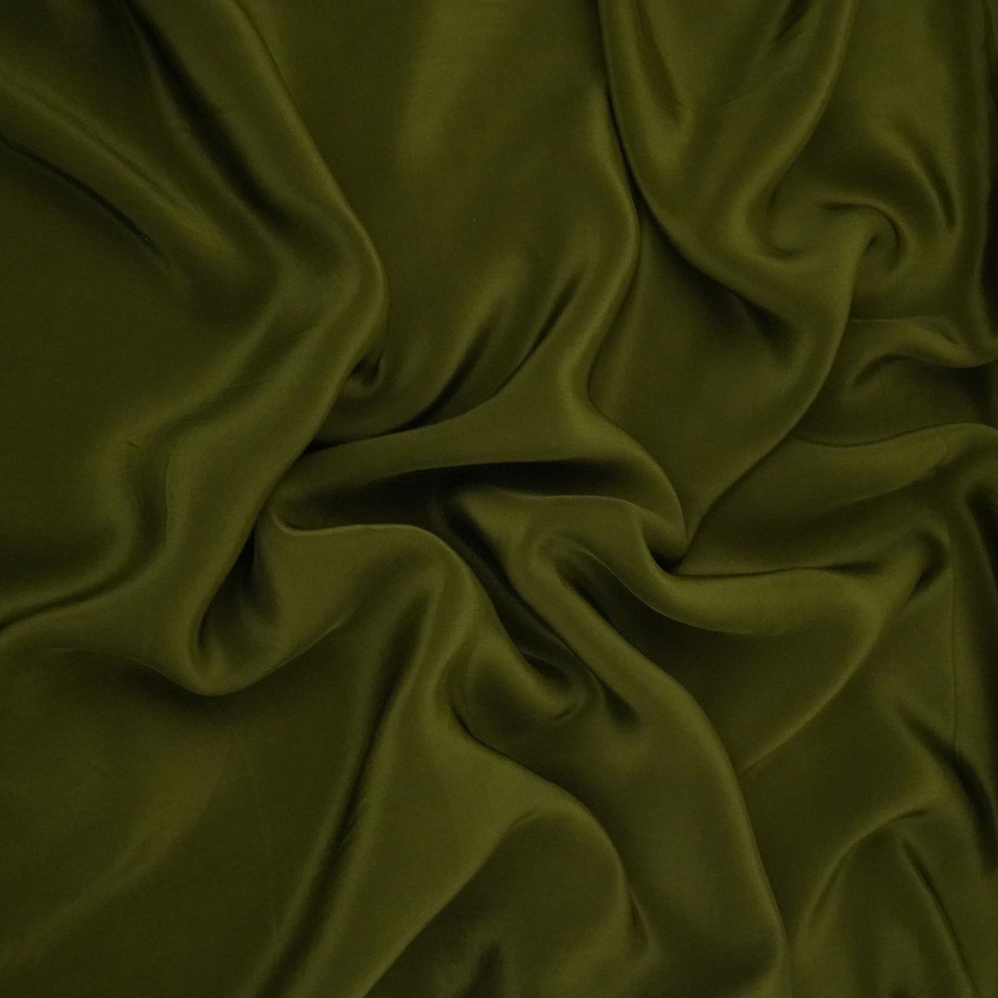 Mehendi Green Solid Natural Crepe Fabric BSN-04