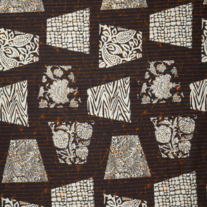 Black & White Batik Print Cotton Fabric OG-30318 - TradeUNO