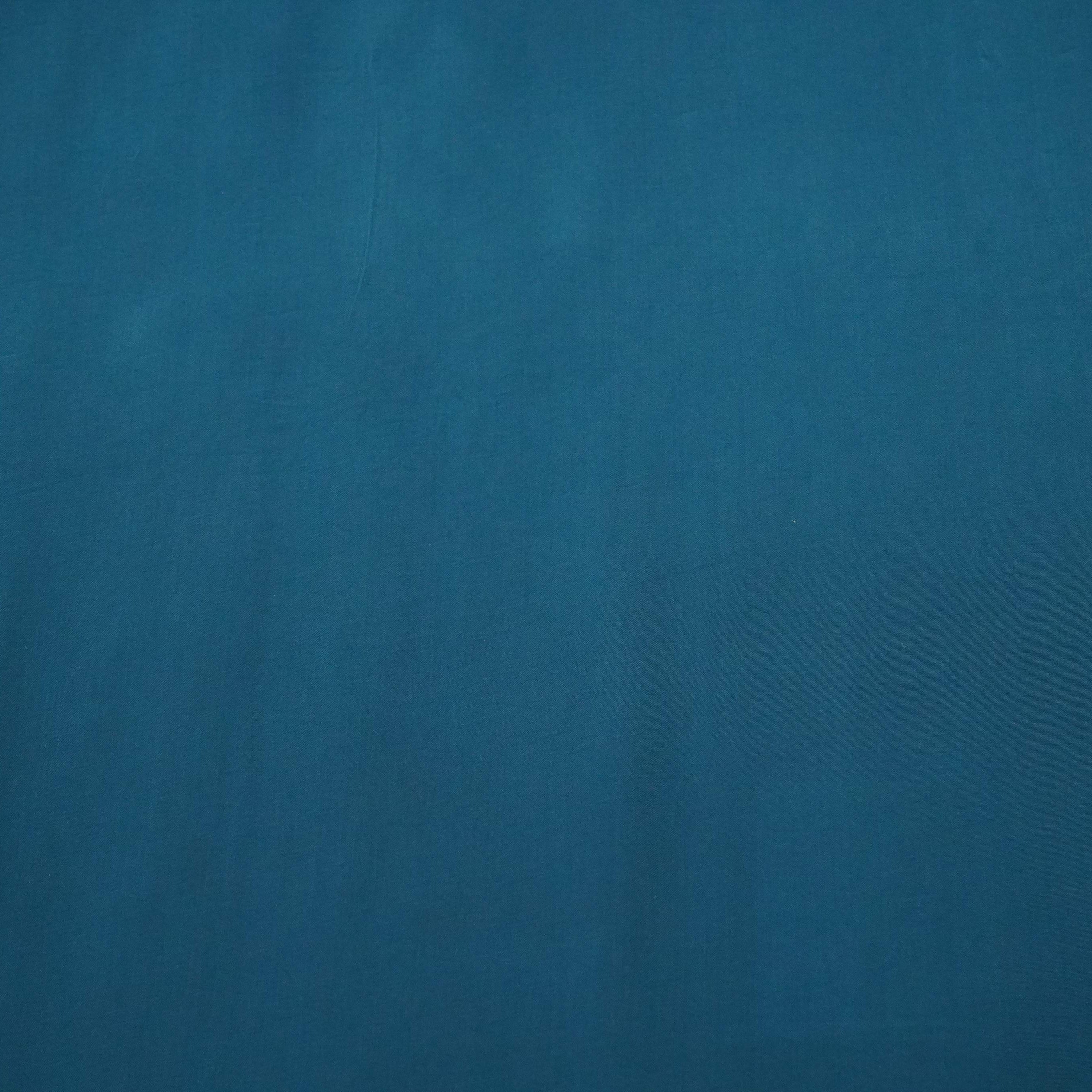Blue Solid Natural Crepe Fabric BSN-12 - TradeUNO