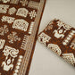 Brown & White Batik Print Cotton Fabric OG-30321