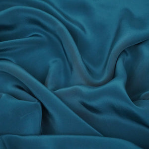 Blue Solid Natural Crepe Fabric BSN-12 - TradeUNO