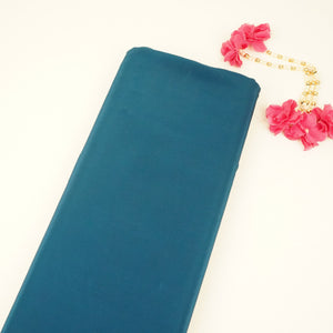 Blue Solid Natural Crepe Fabric BSN-12 - TradeUNO