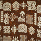 Brown & White Batik Print Cotton Fabric OG-30321