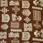 Brown & White Batik Print Cotton Fabric OG-30321