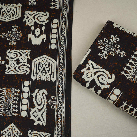 Black & White Batik Print Cotton Fabric OG-30317