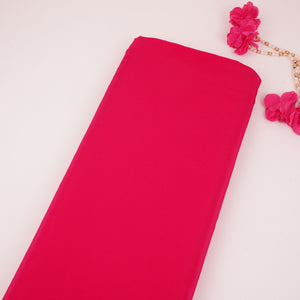 Magenta Pink Solid Natural Crepe Fabric BSN-05 - TradeUNO