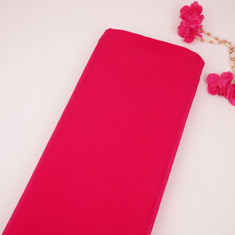 Magenta Pink Solid Natural Crepe Fabric BSN-05
