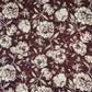 Purple & White Floral Print Cotton Fabric OG-30315