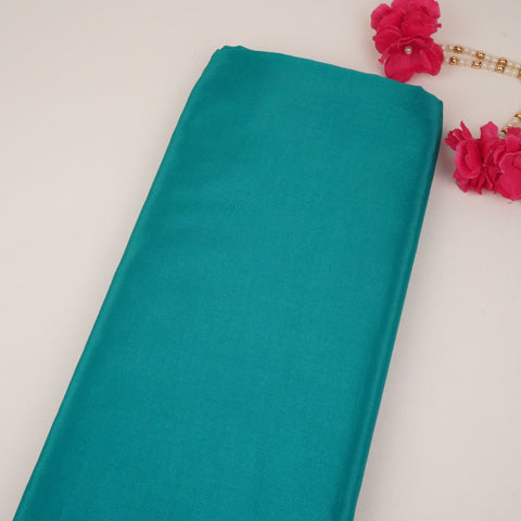 Firozi Green Solid H.O Silk Fabric MFH-11