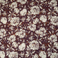 Purple & White Floral Print Cotton Fabric OG-30315