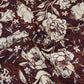 Purple & White Floral Print Cotton Fabric OG-30315