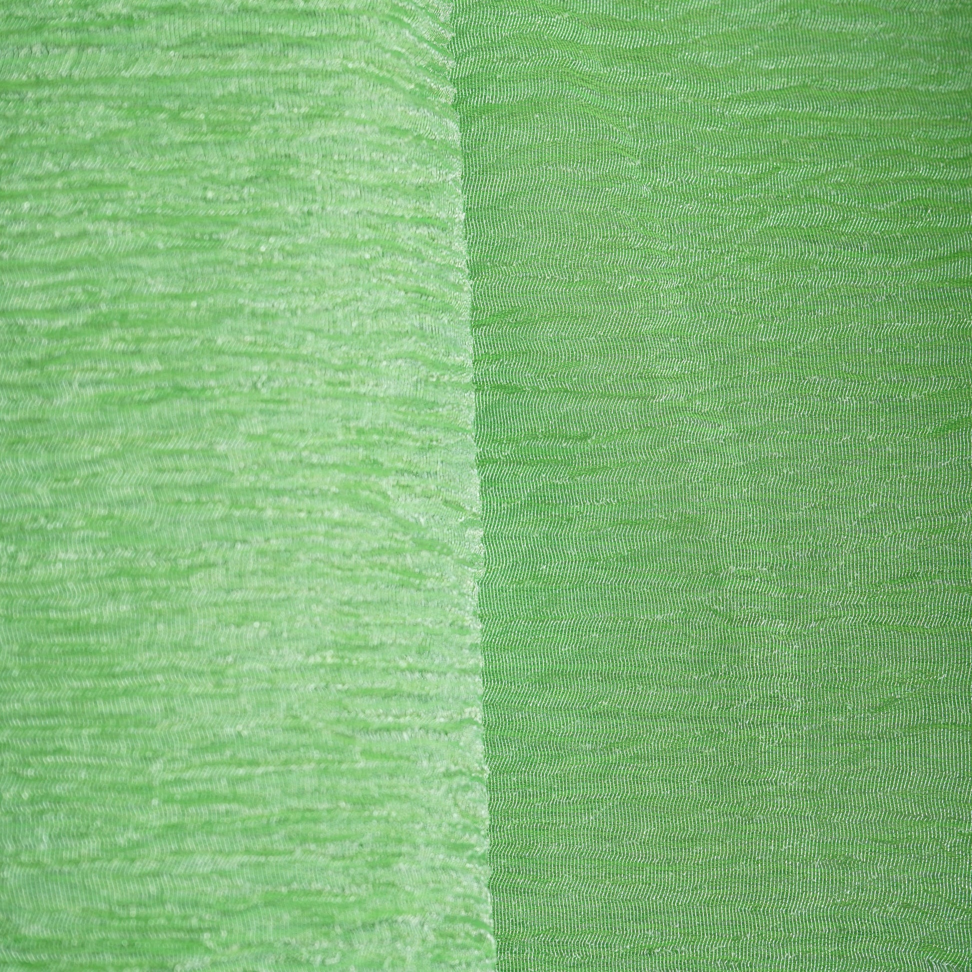 Green Solid Crushed Tissue Fabric