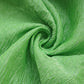 Green Solid Crushed Tissue Fabric