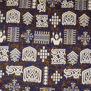 Blue & White Batik Print Cotton Fabric OG-30319 - TradeUNO