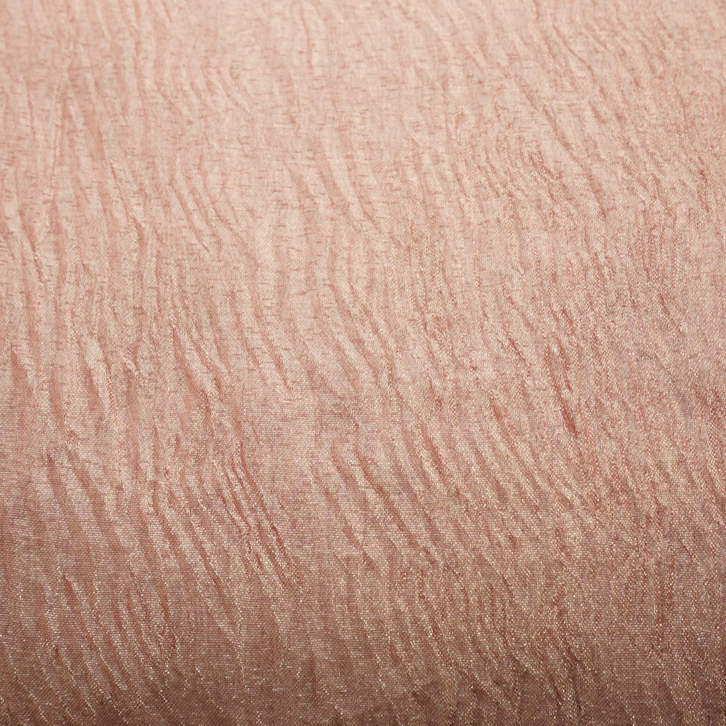 Pink Solid Shimmer Crushed Crushed Tissue Fabric