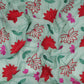 Sea Green floral jaal embroidery Malai Chanderi Fabric SNTF-32231