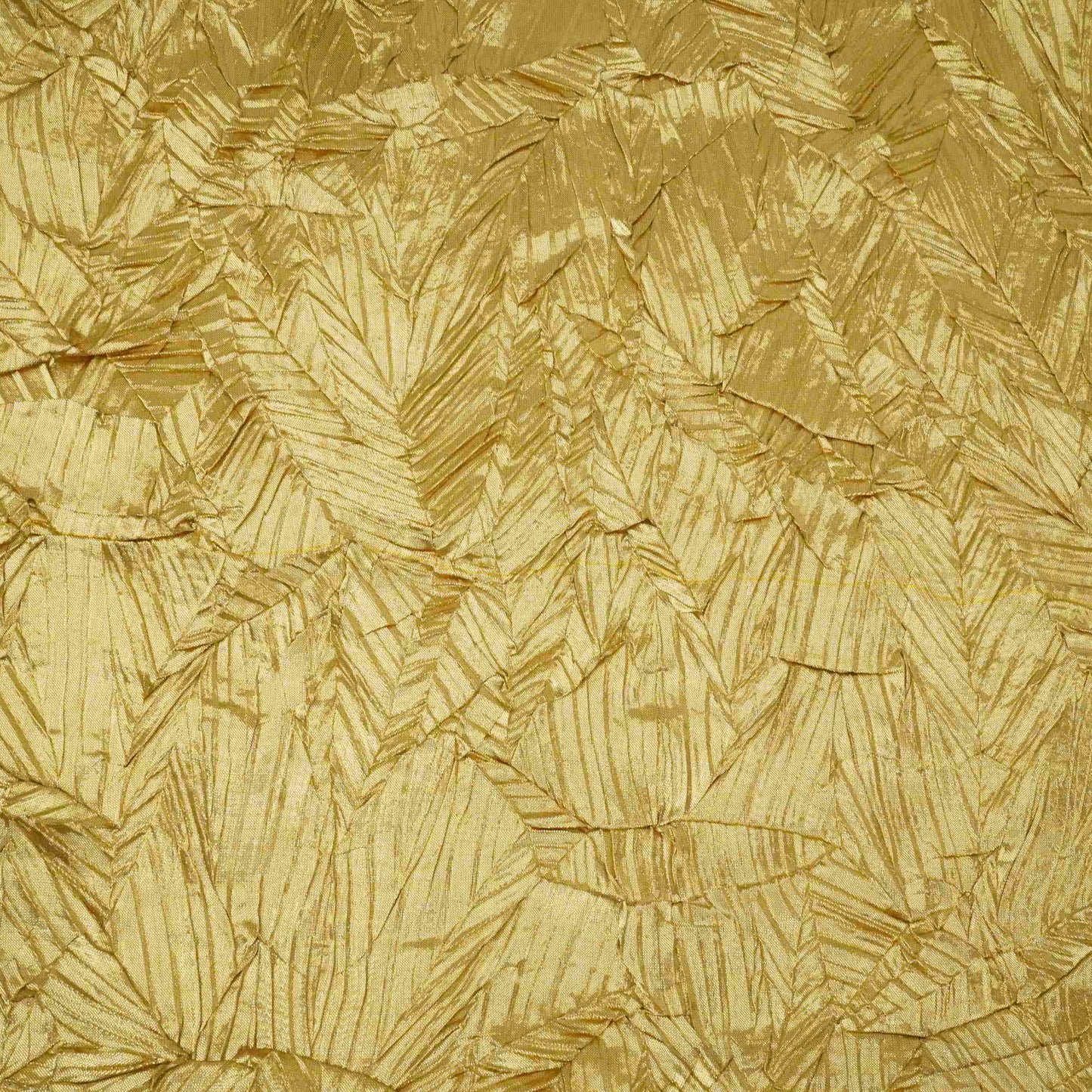 Light Gold Solid Zari Crush Fabric VCL-32267