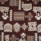 Purple & White Batik Print Cotton Fabric OG-30323