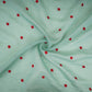 Sea Green Buti embroidery Malai Chanderi Fabric SNTF-32232