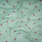 Sea Green Buti embroidery Malai Chanderi Fabric SNTF-32232