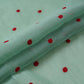 Sea Green Buti embroidery Malai Chanderi Fabric SNTF-32232